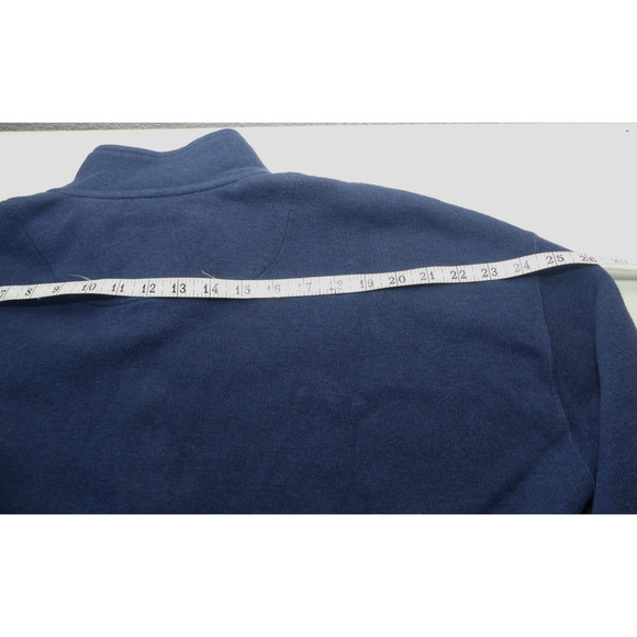 Orvis Men's XXL Blue Pullover 1/4 Zip Sweatshirt 2X Cotton Loose Gorpcore Navy - Picture 7 of 7